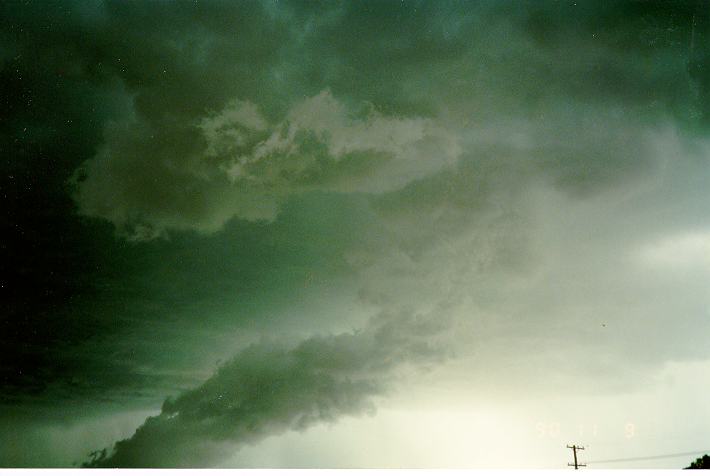 cumulonimbus thunderstorm_base : Schofields, NSW   9 November 1990