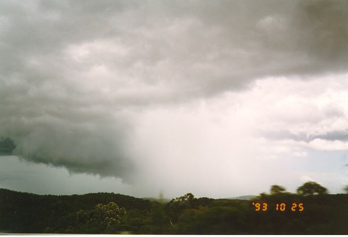 raincascade precipitation_cascade : Gosford, NSW   25 October 1993