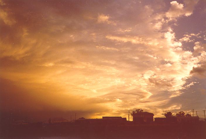 sunset sunset_pictures : Schofields, NSW   11 April 1996