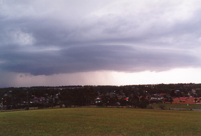 raincascade precipitation_cascade : Rooty Hill, NSW   10 November 1997