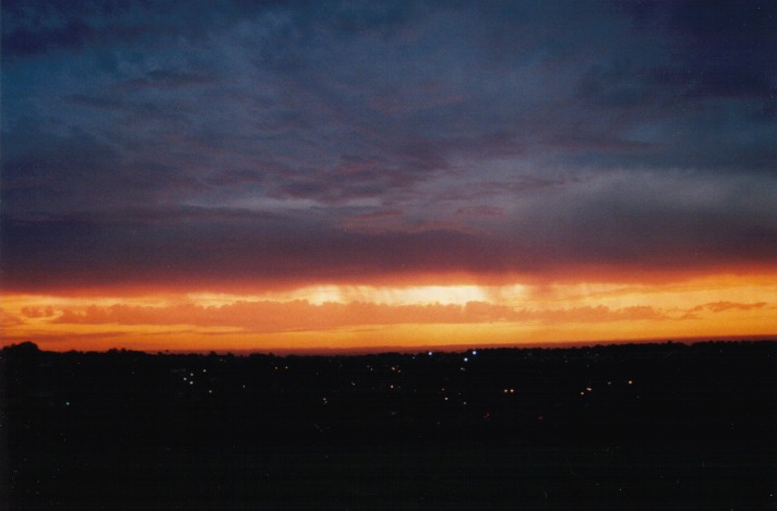 sunset sunset_pictures : Rooty Hill, NSW   15 October 1999