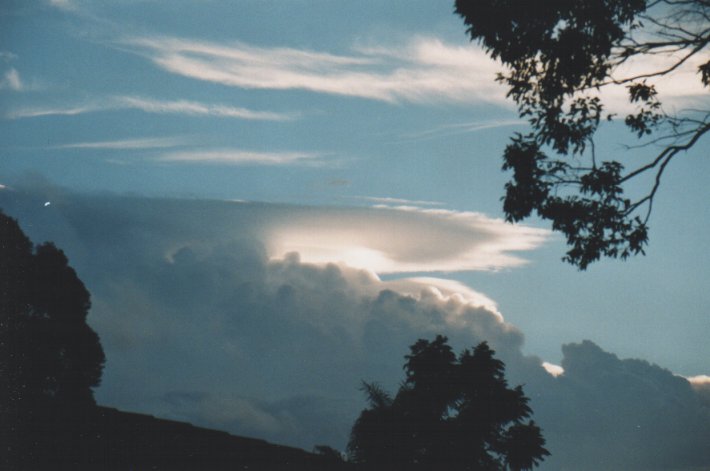 anvil thunderstorm_anvils : Wollongbar, NSW   30 December 1999