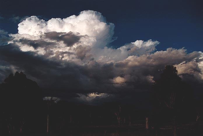 thunderstorm cumulonimbus_incus : Bundarra, NSW   4 December 2000