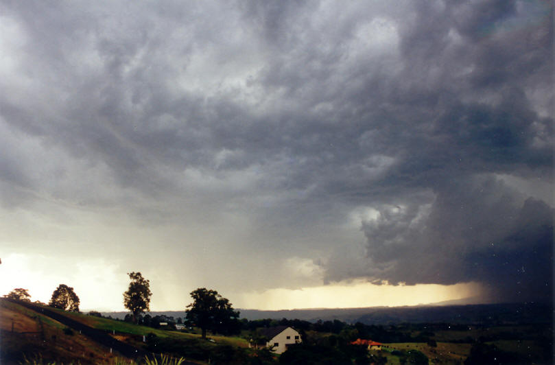 cumulonimbus thunderstorm_base : McLeans Ridges, NSW   23 September 2002
