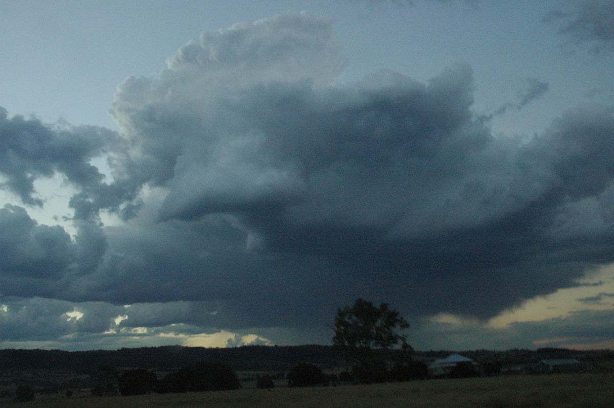 thunderstorm cumulonimbus_calvus : Amberley, QLD   28 August 2004