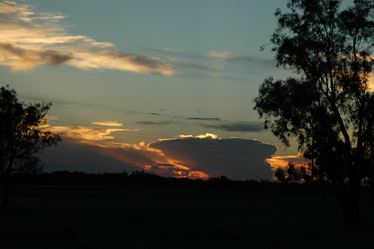 thunderstorm cumulonimbus_incus : W of Moree, NSW   26 December 2004