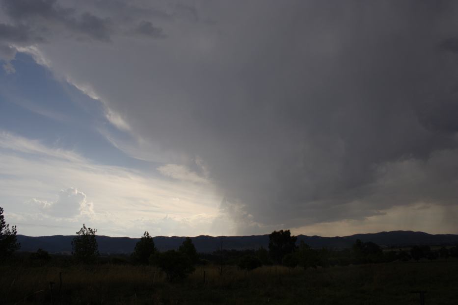 anvil thunderstorm_anvils : near Mudgee, NSW   20 February 2006