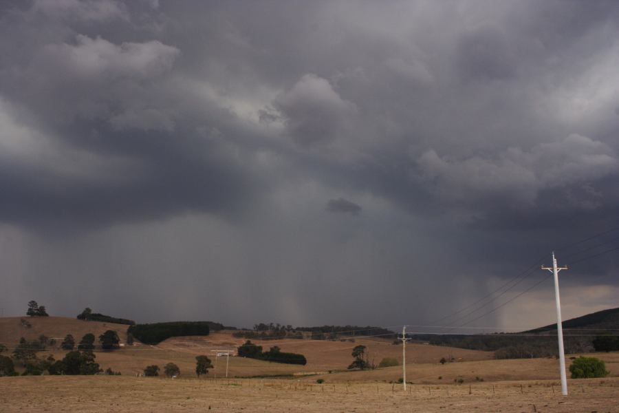 cumulonimbus thunderstorm_base : E of Sunny Corner, NSW   18 January 2007