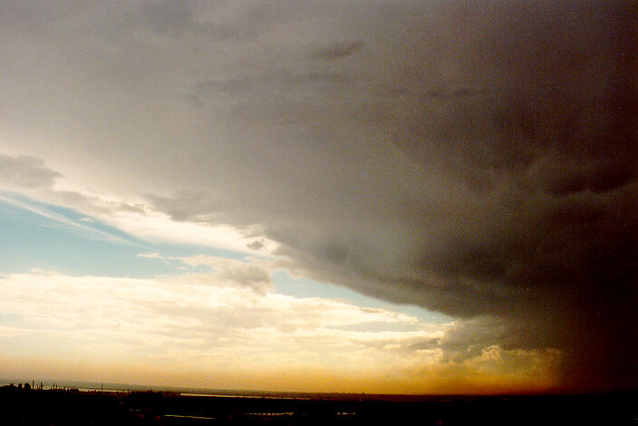 anvil thunderstorm_anvils : Coogee, NSW   12 January 1991