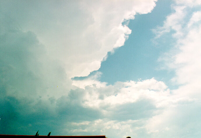 anvil thunderstorm_anvils : Oakhurst, NSW   7 February 1994