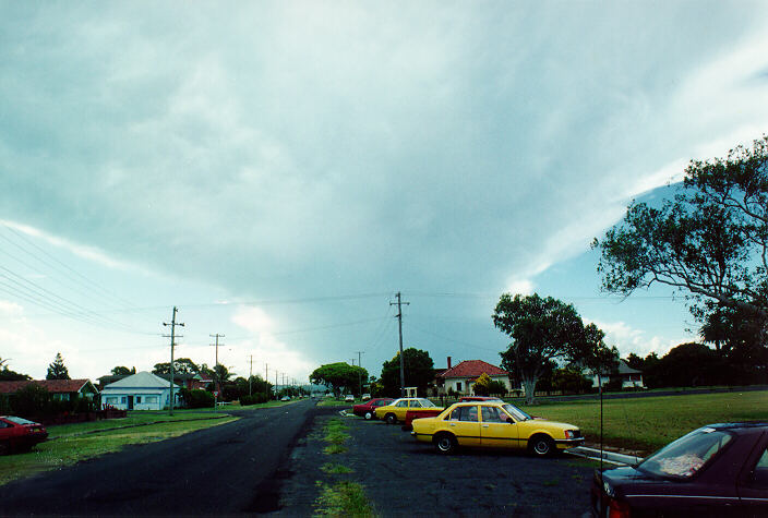 anvil thunderstorm_anvils : Ballina, NSW   29 January 1995