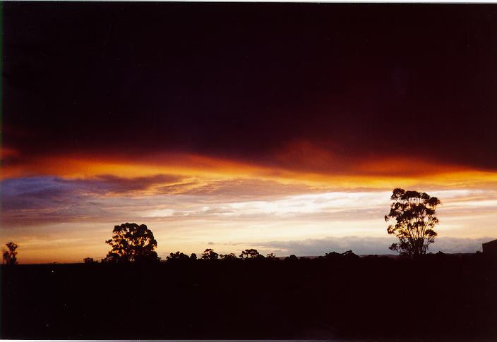 sunset sunset_pictures : Schofields, NSW   20 September 1995