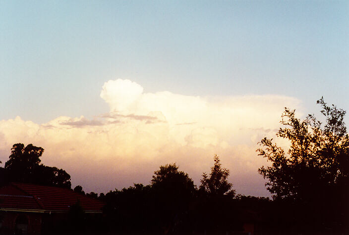 sunset sunset_pictures : Oakhurst, NSW   25 January 1996