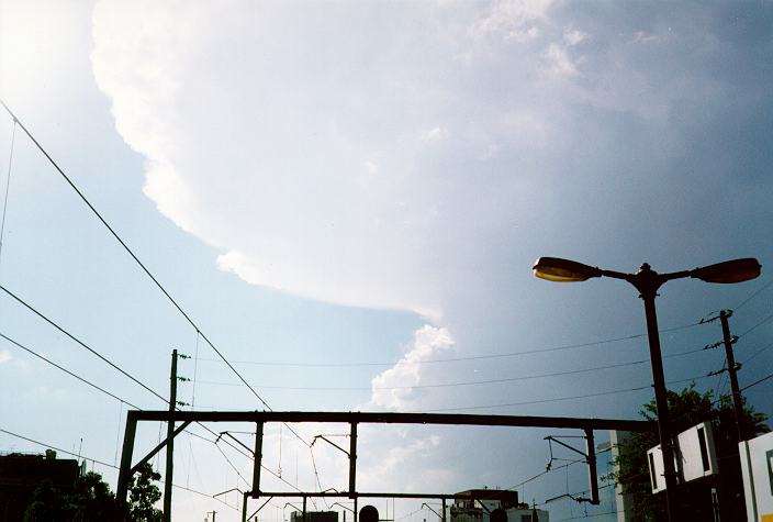 anvil thunderstorm_anvils : Parramatta, NSW   4 December 1996