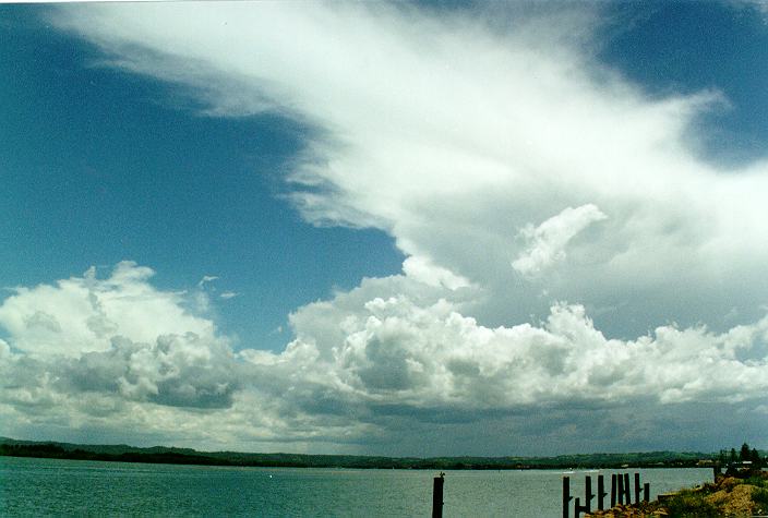 anvil thunderstorm_anvils : Ballina, NSW   31 December 1996