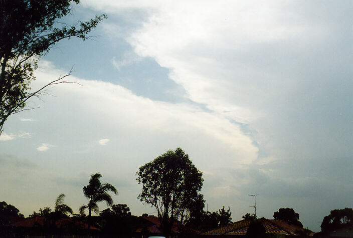anvil thunderstorm_anvils : Oakhurst, NSW   4 February 1998