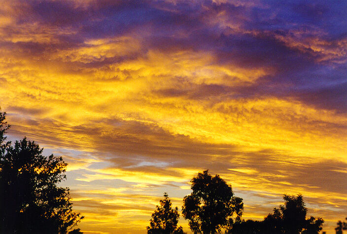 sunset sunset_pictures : Oakhurst, NSW   24 March 1998