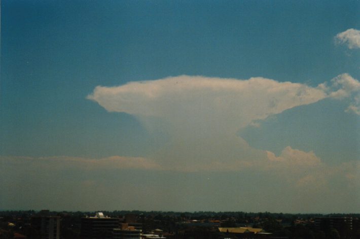 anvil thunderstorm_anvils : Parramatta, NSW   11 December 1998
