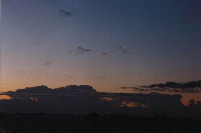 thunderstorm cumulonimbus_incus : Schofields, NSW   4 August 1999