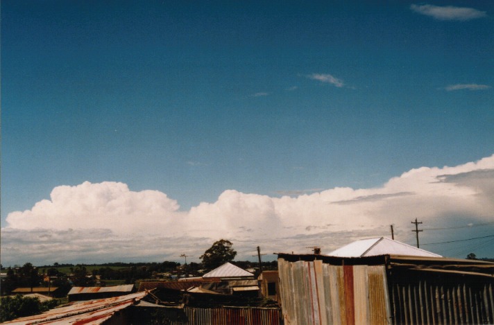 thunderstorm cumulonimbus_incus : Schofields, NSW   24 October 1999