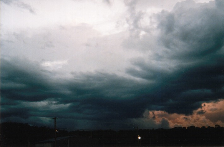 cumulonimbus thunderstorm_base : Morisset, NSW   24 October 1999