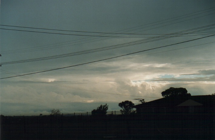thunderstorm cumulonimbus_incus : Schofields, NSW   9 December 1999