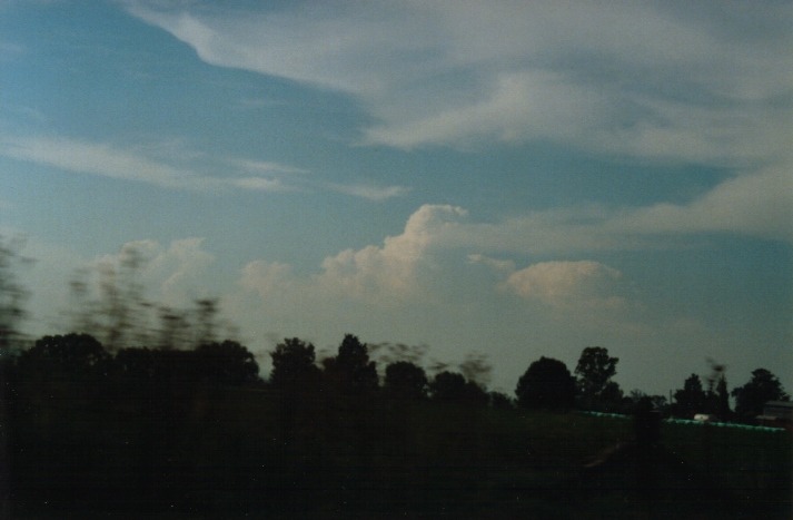 thunderstorm cumulonimbus_calvus : Jerrys Plains, NSW   19 March 2000