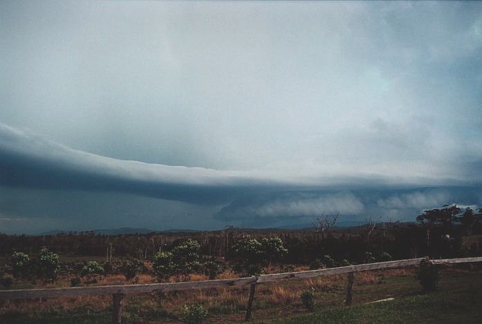 cumulonimbus supercell_thunderstorm : Corindi Beach, NSW   5 November 2000