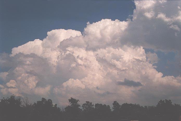 thunderstorm cumulonimbus_incus : S of Norman, Oklahoma, USA   20 May 2001