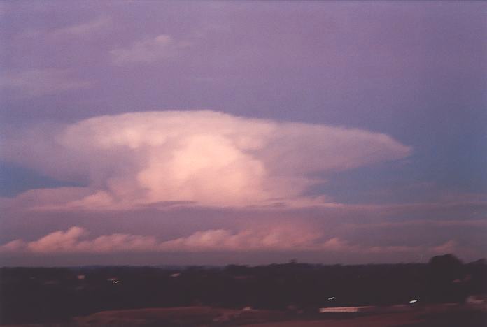 anvil thunderstorm_anvils : Schofields, NSW   3 July 2001