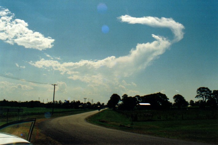 anvil thunderstorm_anvils : Woodburn, NSW   22 December 2001