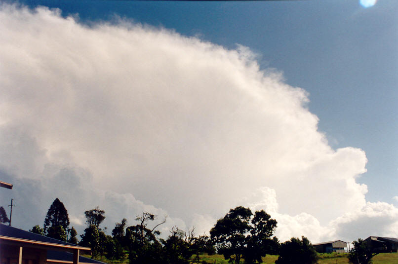 anvil thunderstorm_anvils : McLeans Ridges, NSW   26 March 2002