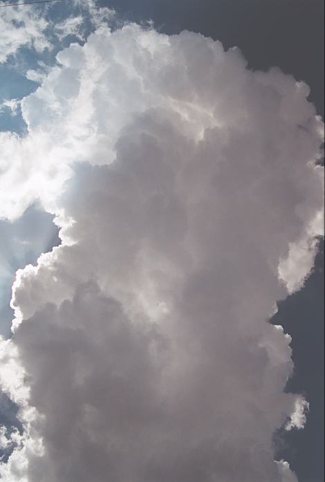 thunderstorm cumulonimbus_calvus : N of Childress, Texas, USA   24 May 2002