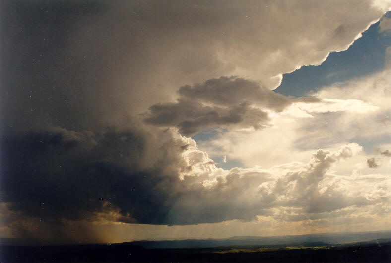 anvil thunderstorm_anvils : Mallanganee NSW   25 October 2003