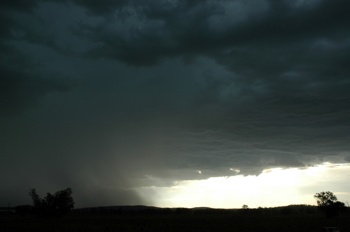 cumulonimbus thunderstorm_base : near Texas, QLD   13 January 2007