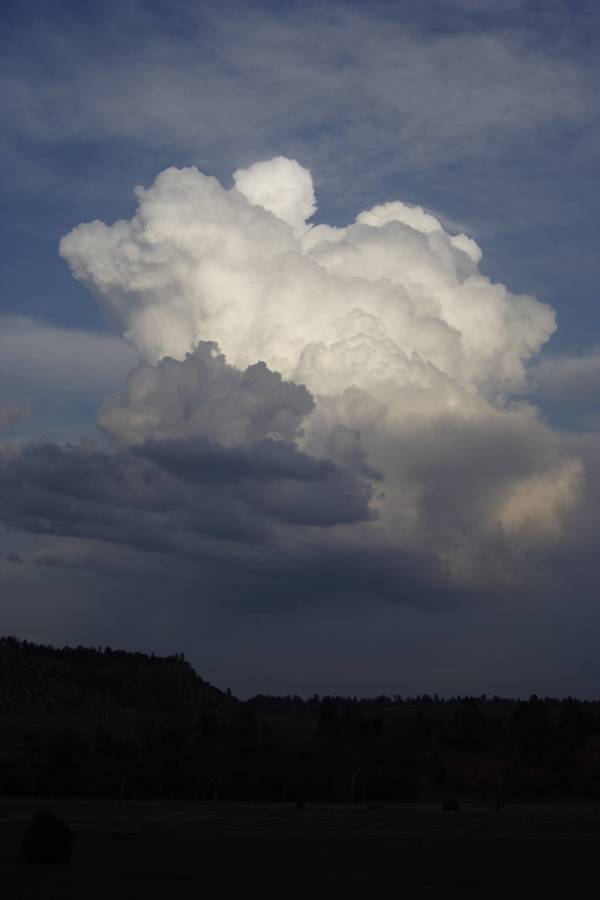 thunderstorm cumulonimbus_calvus : near Devil's Tower, Wyoming, USA   18 May 2007