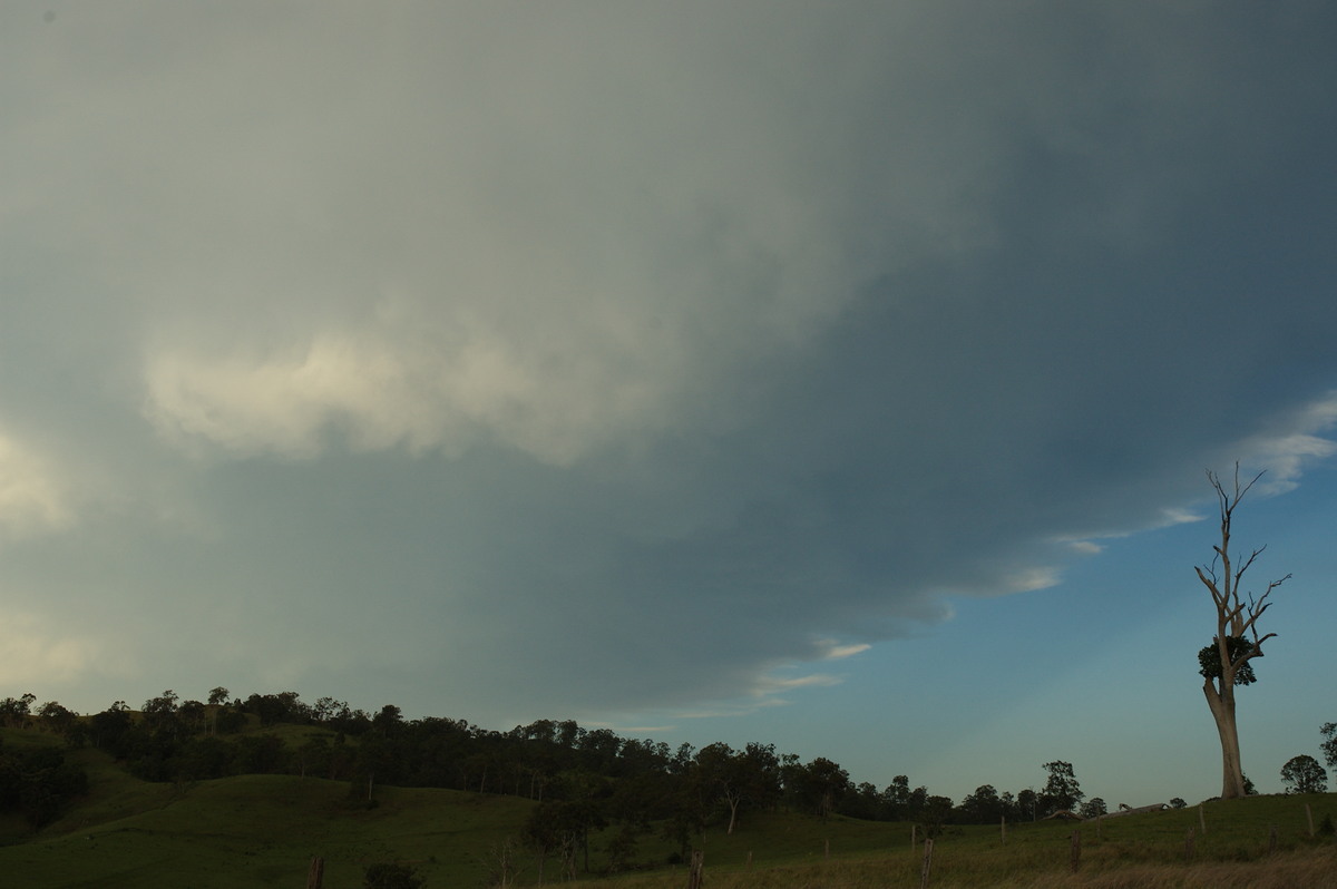 anvil thunderstorm_anvils : W of Kyogle, NSW   30 October 2007