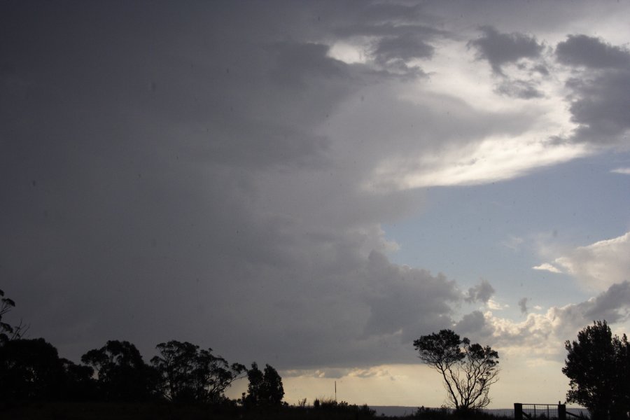 anvil thunderstorm_anvils : near Marulan, NSW   18 November 2007