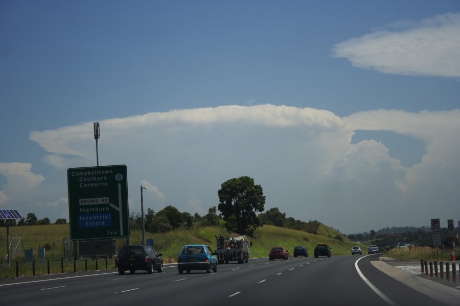 thunderstorm cumulonimbus_incus : near Campbelltown, NSW   30 January 2008