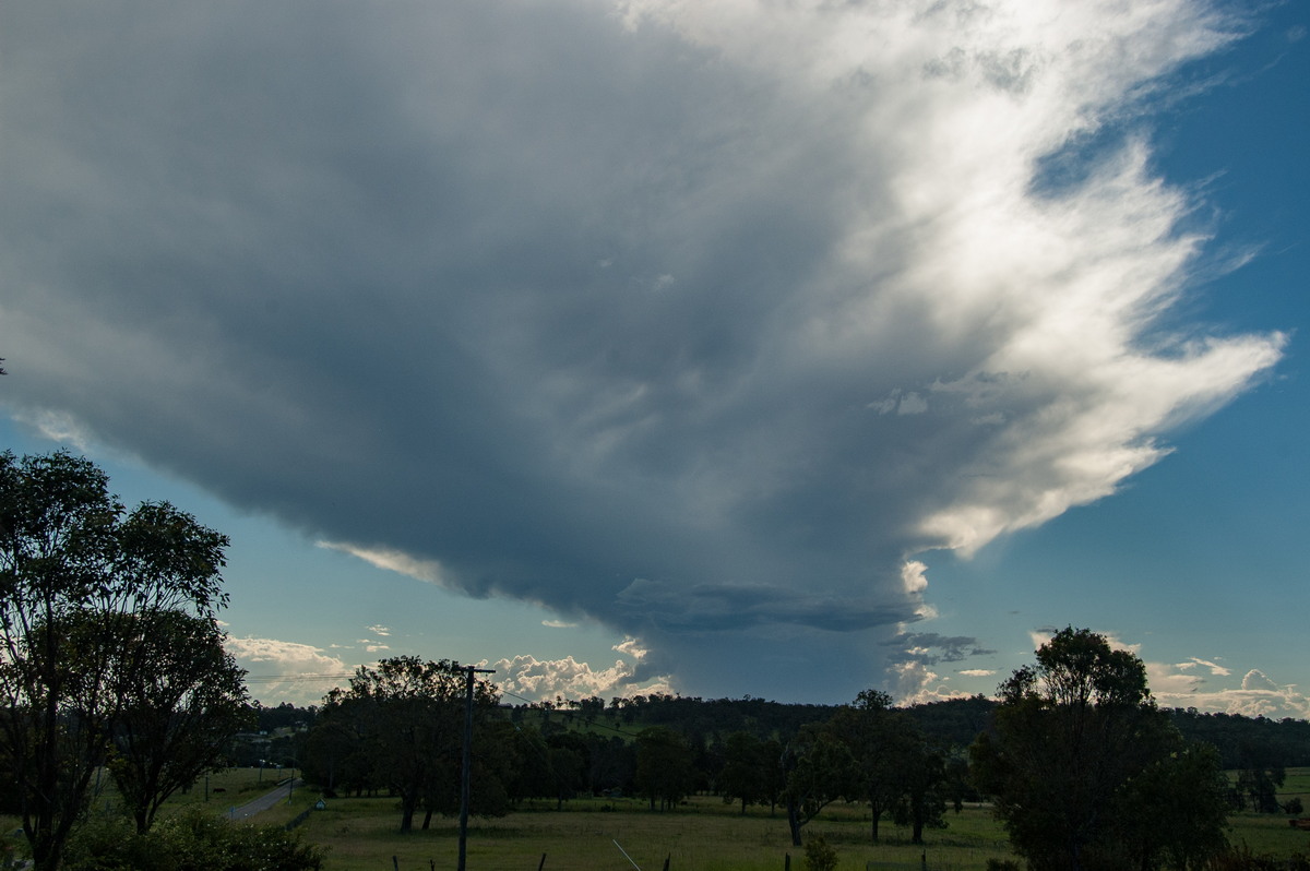 anvil thunderstorm_anvils : Spring Grove, NSW   15 March 2009